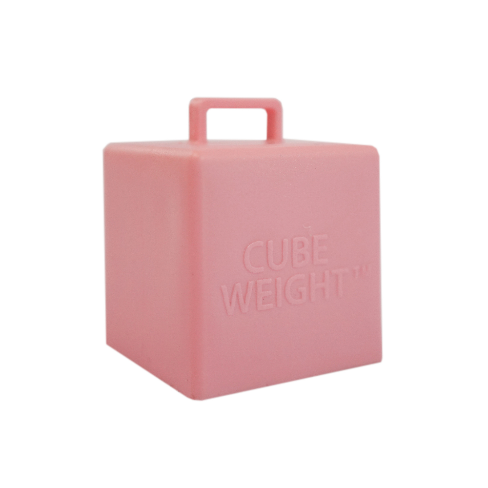 65 gram Cube Weight™ Balloon Weight | Metallic Silver | 10 pc
