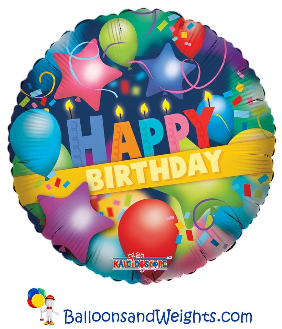 Shop Now Birthday Balloon Strings Foil Balloon 18in - Party Centre