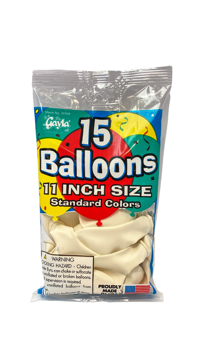 15-ct Retail-Ready Bags - 11" Metallic Green Latex Balloons by Gayla