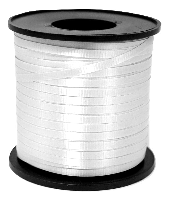 White Curling Ribbon, 500 Yard Iridescent White White Iridescent